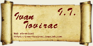 Ivan Tovirac vizit kartica